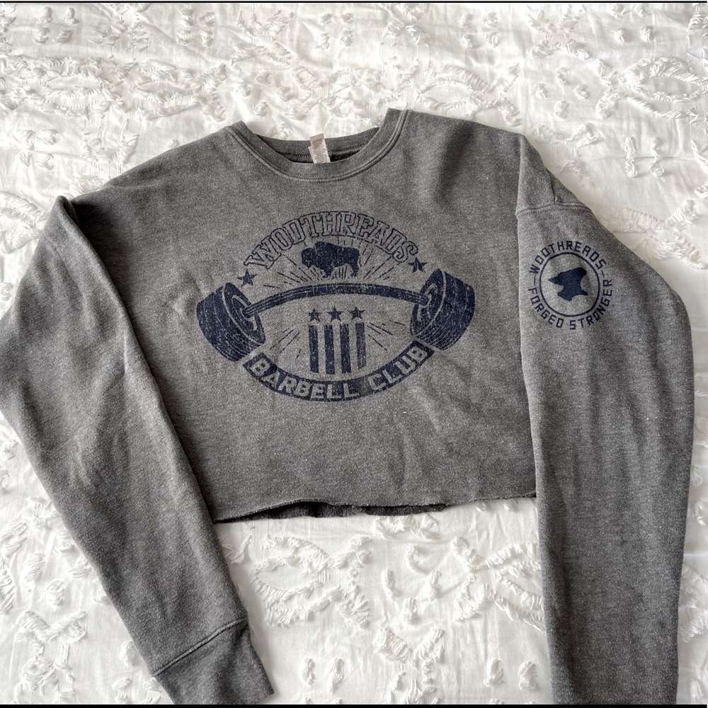 crossfit cropped sweatshirt